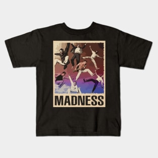 Madness 2 Tone Icons - Commemorate the Band's Genre Influence with This Tee Kids T-Shirt